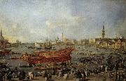 Francesco Guardi Doge on the Bucentoro on Ascension Day oil painting reproduction